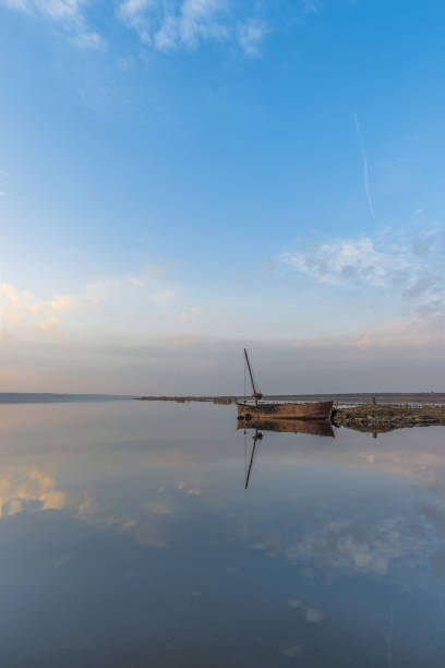 istock Panoramic view of the salt lake at sunset 1151330446