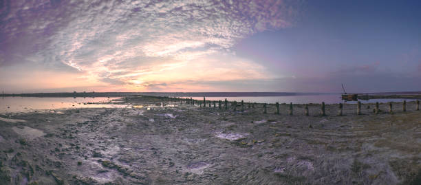 istock Panoramic view of the salt lake at sunset 1151330554