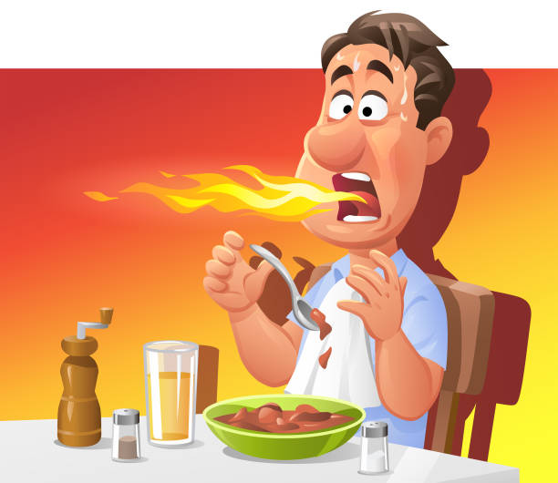 5,735 Eating Hot Food Illustrations & Clip Art - iStock | Woman eating hot  food, Kids eating hot food, Person eating hot food