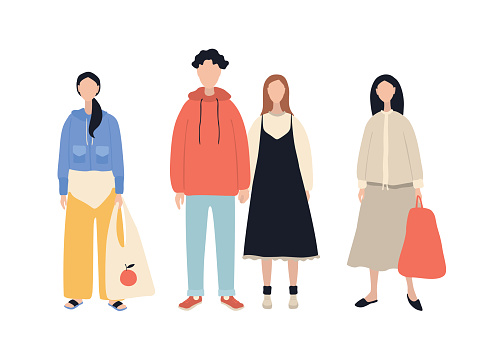 Ilustración de Grupo De Personajes De Dibujos Animados Elegantes Que Llevan Ropa Casual Hombres Y Mujeres Aisladas Sobre Fondo Blanco y más Vectores Libres de Derechos de Chica adolescente - iStock Ilustración de Grupo De Personajes De Dibujos Animados Elegantes Que Llevan Ropa Casual Hombres Y Mujeres Aisladas Sobre Fondo Blanco y más Vectores Libres de Derechos de Chica adolescente - iStock