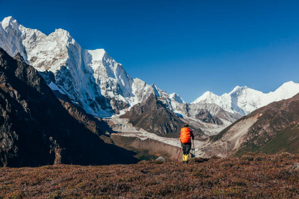 istock Hiking in mountain of Himalayas 1151337981