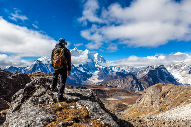 istock Hiking in mountain of Himalayas 1151338067