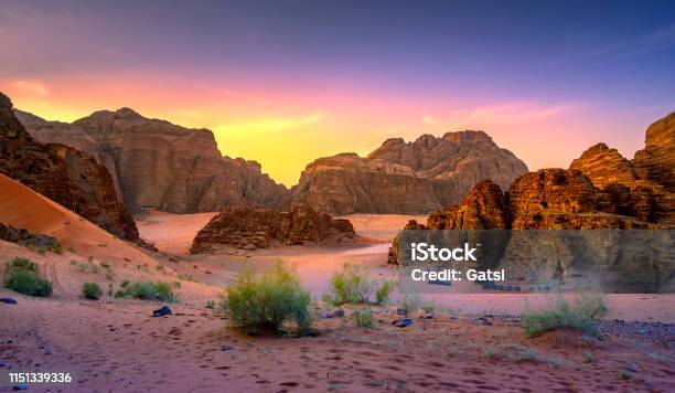 Wadi Rum Desert In Jordan Stock Photo - Download Image Now - Wadi Rum, Jordan - Middle East, Aqaba
