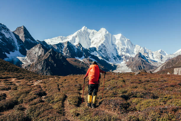 istock Hiking in mountain of Himalayas 1151339541