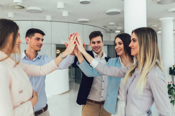istock Successful entrepreneurs and business people achieving goals 1151341632