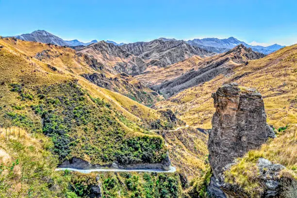 Photo of New Zealand South Island-Upper part of Skipper Canyon at the Hell and Heaven Gates north of Queenstown in the Otago region