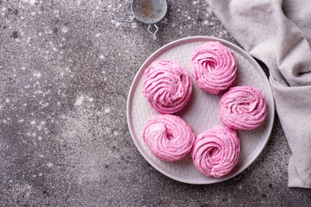 istock Purple berry sweet homemade marshmellow 1151346885