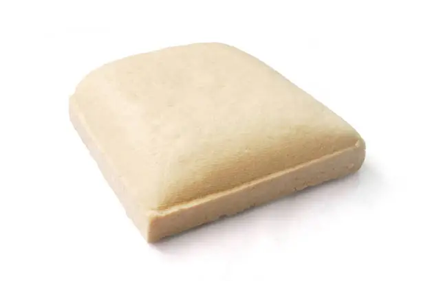 Fresh tofu on white background.(with Clipping Path).