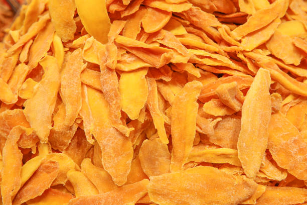 Dried Mango Background stock photo