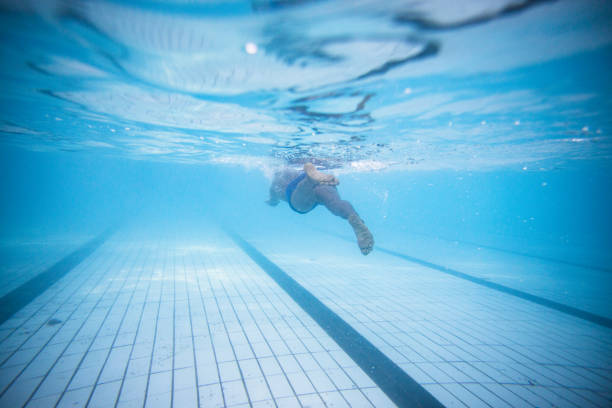 istock Underwater image of a male swimmer 1151358223
