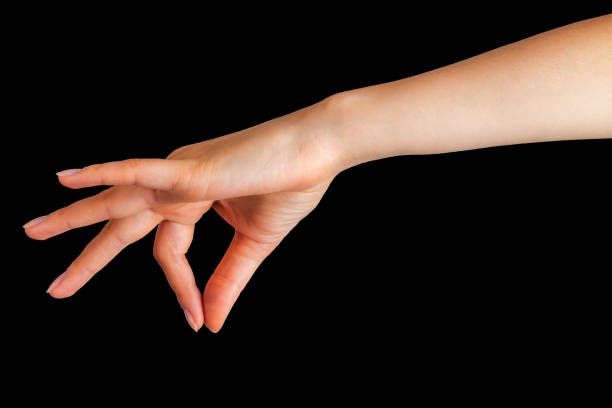 istock Woman hand showing picking up pose or holding 1151358326