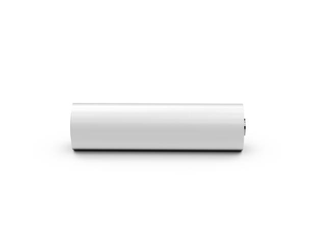 istock Blank power battery, empty aa acumulator, clear cylinder ecology battery mock up template on isolated white background, 3d illustration 1151358368