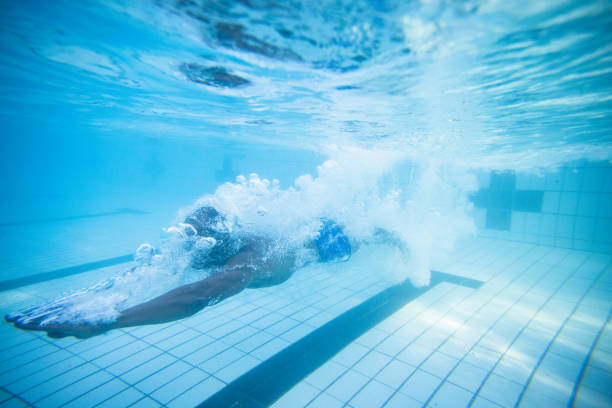 istock Underwater image of a male swimmer 1151358723