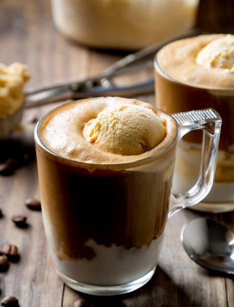 istock Affogato, coffee with vanilla ice cream 1151360602