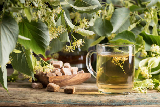 istock Glass of linden tea. 1151362107