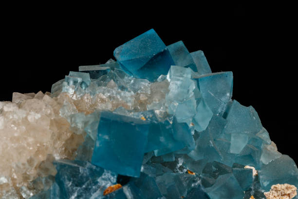 istock macro mineral fluorite stone on black background 1151363387