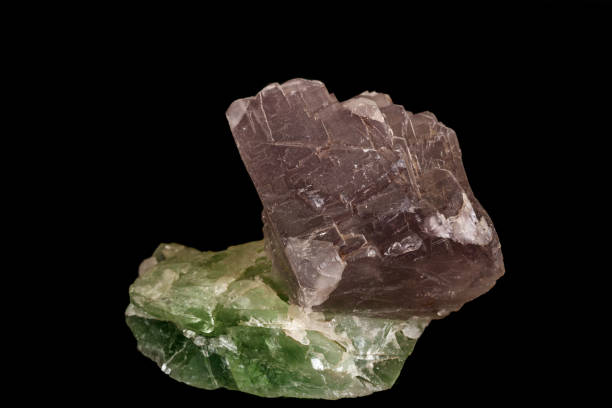 istock macro mineral fluorite stone on black background 1151363448