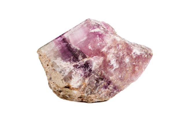 istock Macro stone Fluorite mineral on white background 1151363497