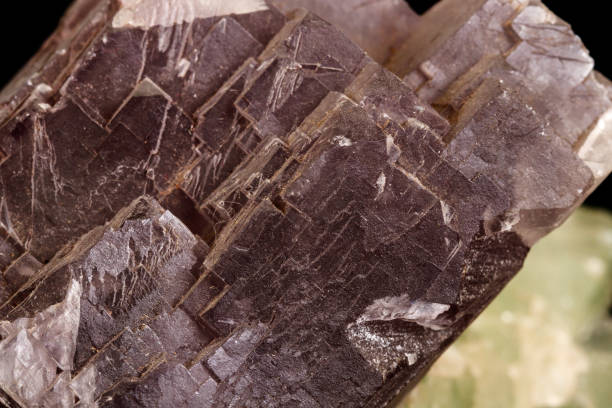 istock macro mineral fluorite stone on black background 1151364507