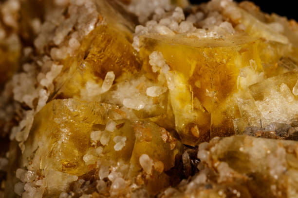 istock macro mineral fluorite stone on black background 1151364766