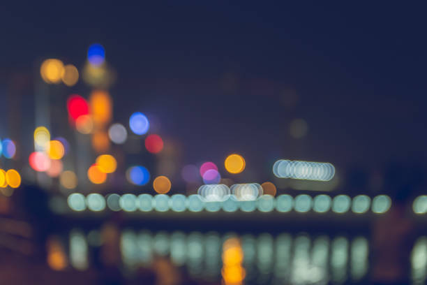 istock Light night city bokeh abstract background 1151367529