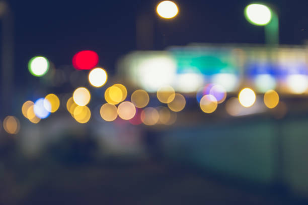 istock Light night city bokeh abstract background 1151367537