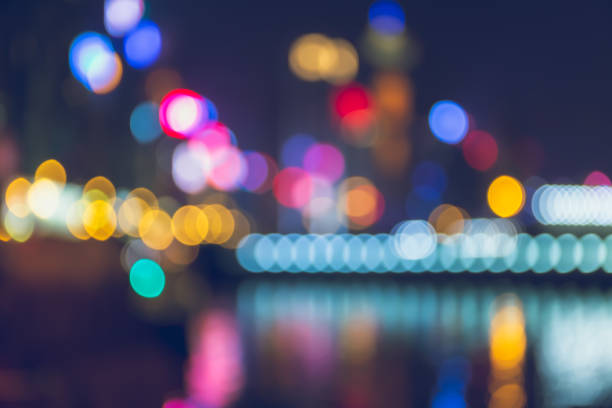 istock Light night city bokeh abstract background 1151367596
