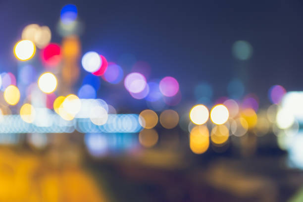 istock Light night city bokeh abstract background 1151367690