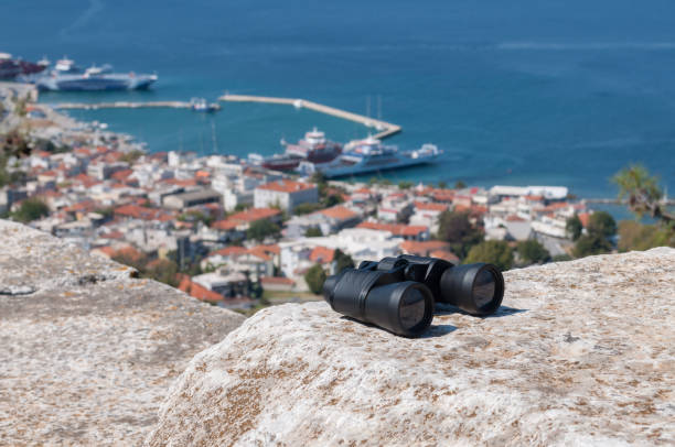 istock Limenas, Greece, the sea and binoculars 1151368543