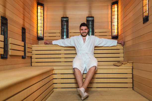 istock Handsome man relaxing in sauna and staying healthy 1151368654