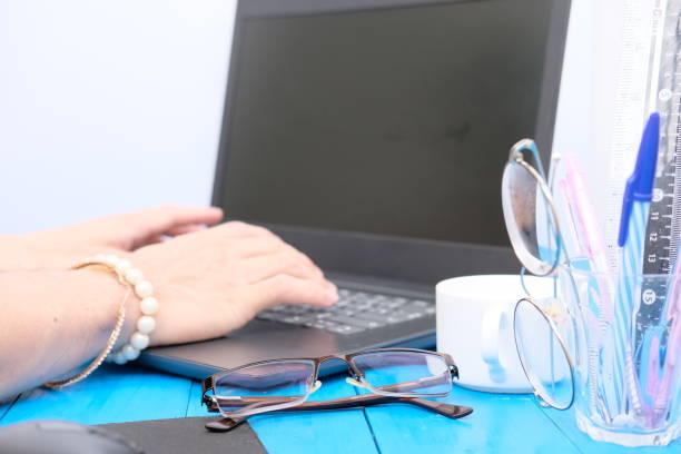 istock Business man working in a laptop 1151370273