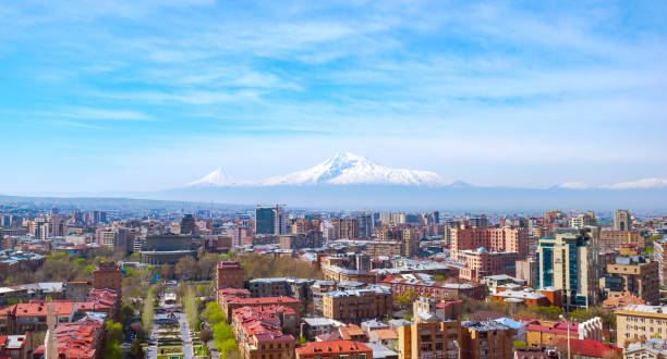 istock Armenia, Ararat mountain, springtime, Yerevan city 1151372796