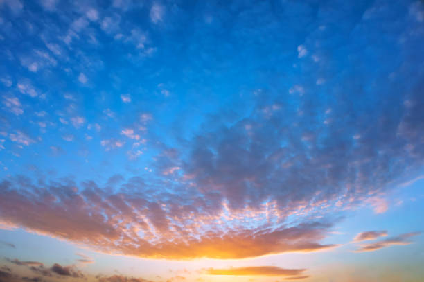 istock purple pink sky, purple sky at sunset 1151375988