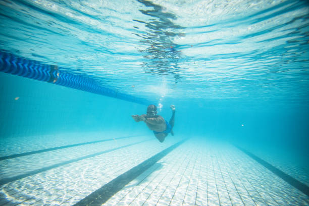 istock Underwater image of a male swimmer 1151379656