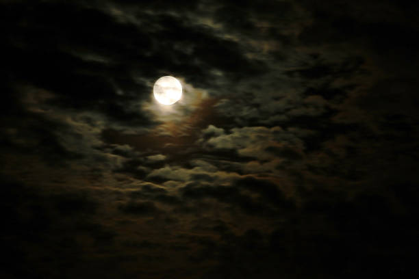 istock Magical moon in the night sky 1151381636
