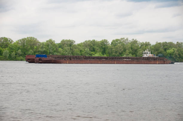 istock Dredging Boats Working On The River For Collecting Sand From The River Bed 1151387803