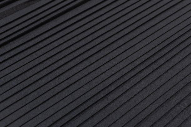 ウール生地黒の色、プリーツ - pleated ストックフォトと画像