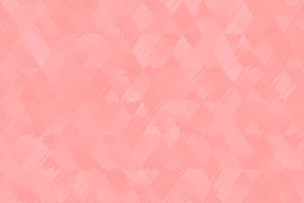 Millennial Pink Pale Diamond Seamless Pattern Spring Pastel Coral Peachy Triangle Rhomb Distorted Cute Geometric Texture