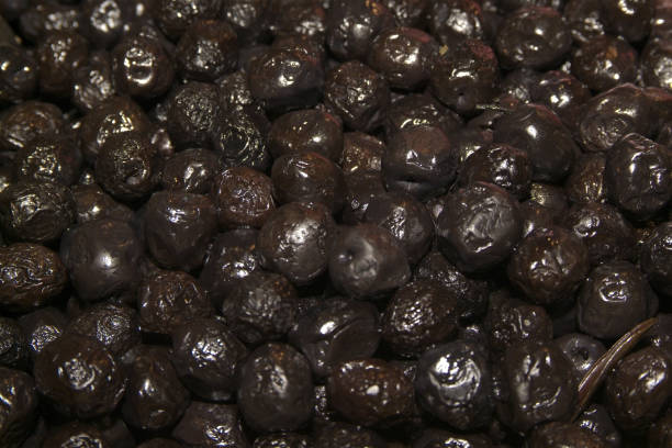 istock Canned black olives as background 1151399606