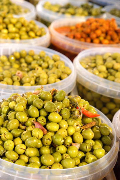 istock Various olives at local maket in southern Spain 1151409833