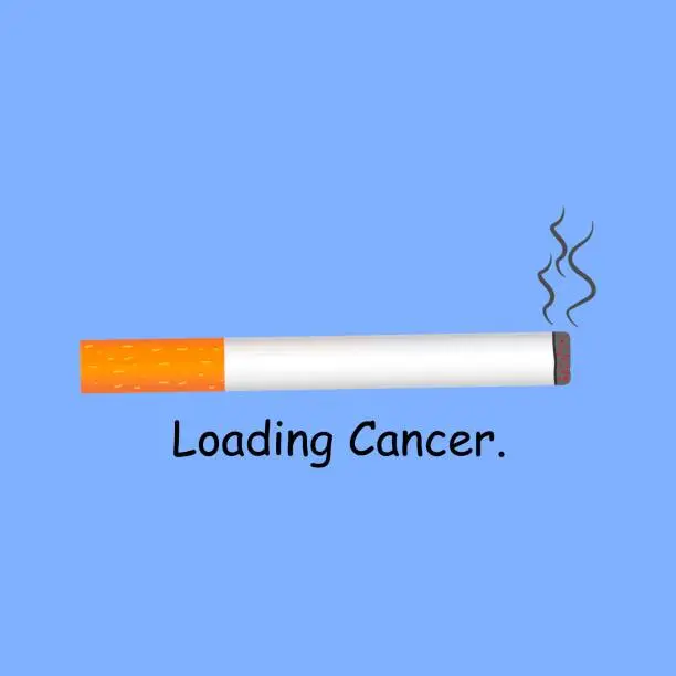 Vector illustration of Loading cancer.