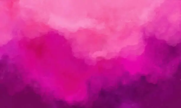 Photo of Abstract Watercolor Background - Hot Pink