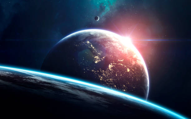 istock Space art, incredibly beautiful science fiction wallpaper. Endless universe. Elements of this image furnished by NASA 1151412544