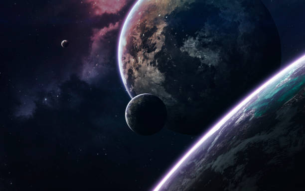istock Space art, incredibly beautiful science fiction wallpaper. Endless universe. Elements of this image furnished by NASA 1151412591