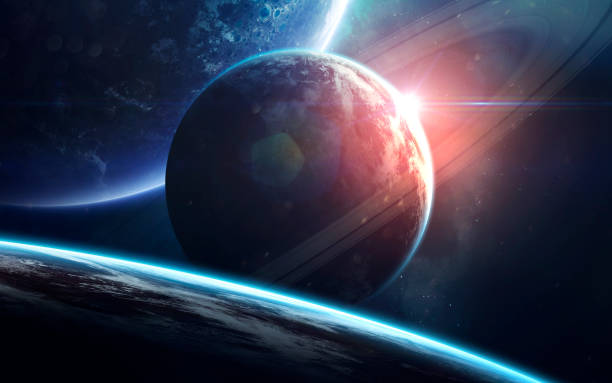 istock Space art, incredibly beautiful science fiction wallpaper. Endless universe. Elements of this image furnished by NASA 1151412665
