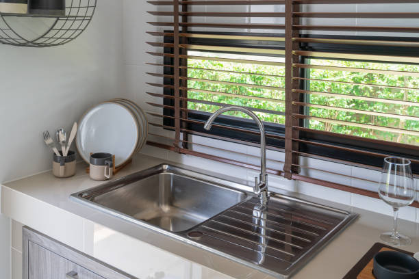 istock sink with faucet in kitchen room 1151415430