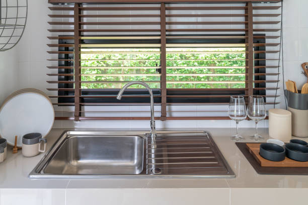 istock sink with faucet in kitchen room 1151415446