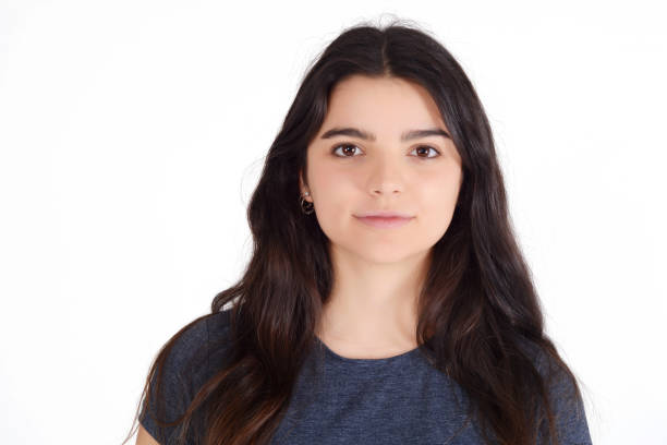 istock Portrait of young woman in a studio. 1151420741