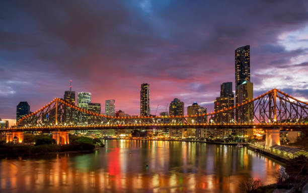 istock Story bridge in Brisbane at dusk 1151421221