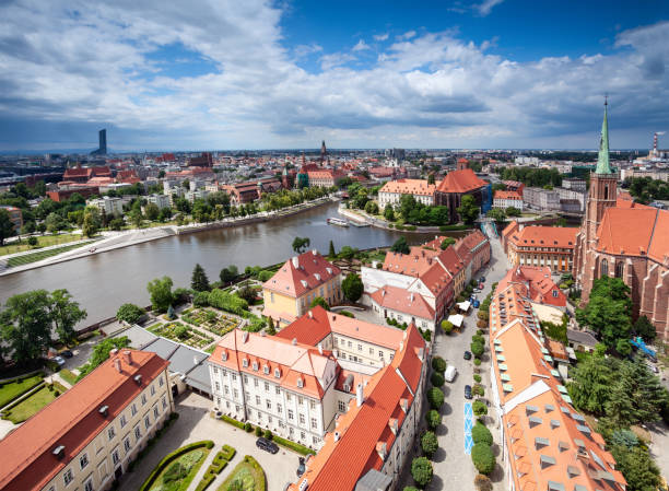 istock Aerial view of Wroclaw in sunny day 1151423607